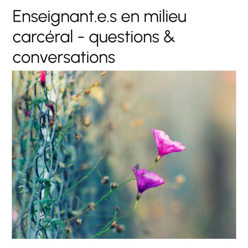 Correctional Services Teachers Questions & Conversations